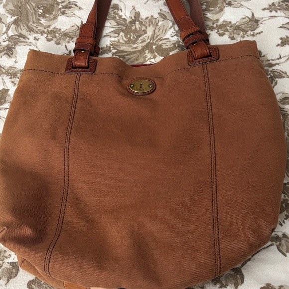 Fossil Women's Shoulder Bag in Brown, Pink, and Blue - Picture 2 of 6